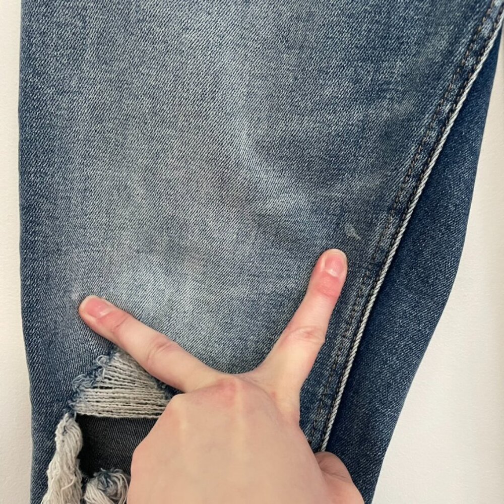 VERVET BY FLYING MONKEY ALTAR'D STATE Daisy Distressed Boyfriend Jeans Cropped - Picture 9 of 16